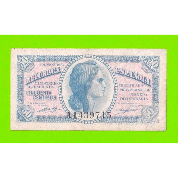 Испания - 50 сантимов (сентимо) - 1937
