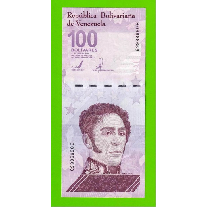 Венесуэла - 100 боливаров - 2021 (B) - UNC!!!