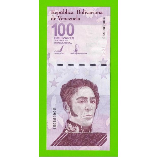 Венесуэла - 100 боливаров - 2021 (B) - UNC!!!