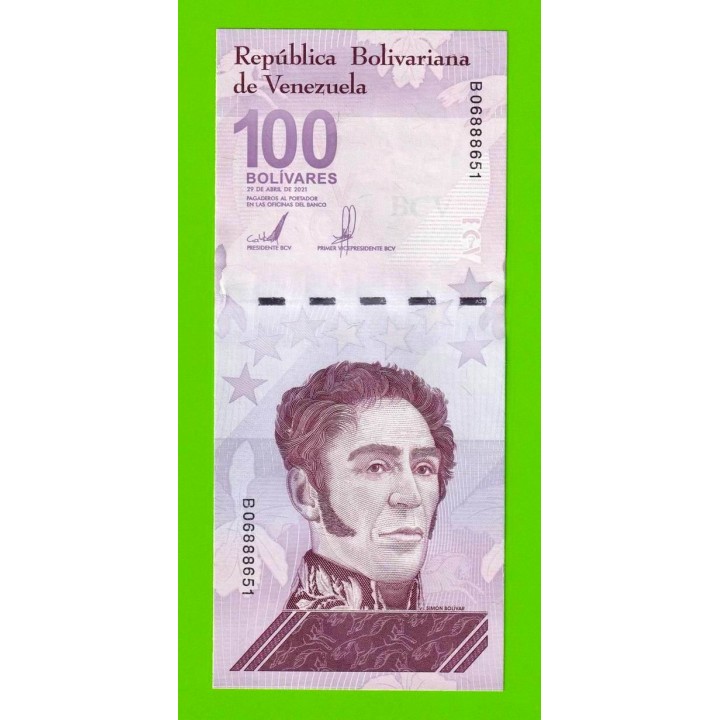 Венесуэла - 100 боливаров - 2021 (B) - UNC!!!