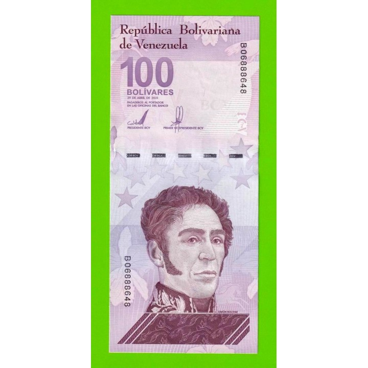 Венесуэла - 100 боливаров - 2021 (B) - UNC!!!