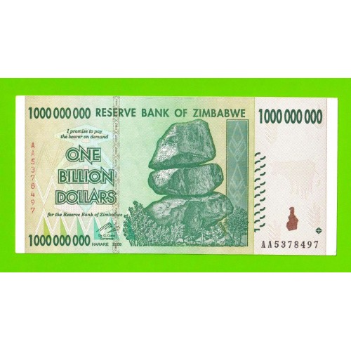 Зимбабве - 1000000000 / 1 миллиард долларов - 2008 (AA)