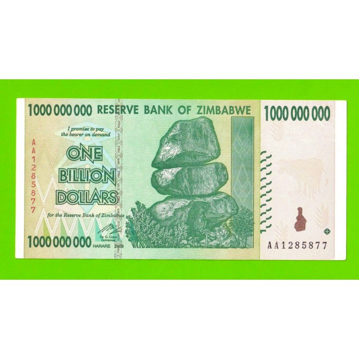 Зимбабве - 1000000000 / 1 миллиард долларов - 2008 (AA)