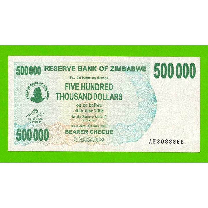Зимбабве - 500000 долларов - 2007 (AF)