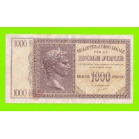 Греция, Ионические острова (Итальянская оккупация) - 1000 драхм - 1941