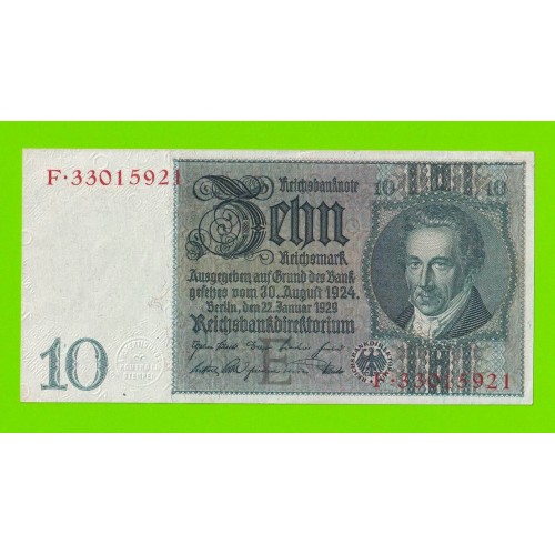 Германия - 10 марок - 1929 - XF!!!