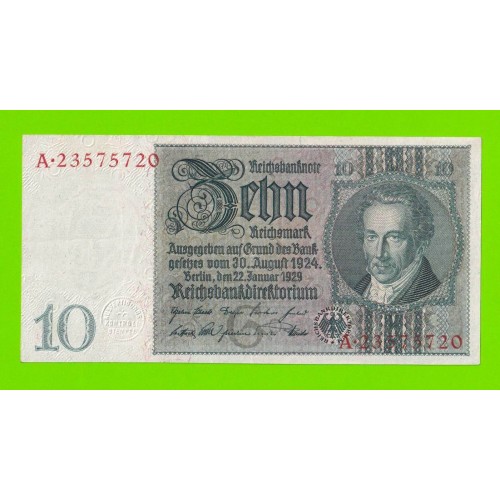 Германия - 10 марок - 1929 - XF!!!