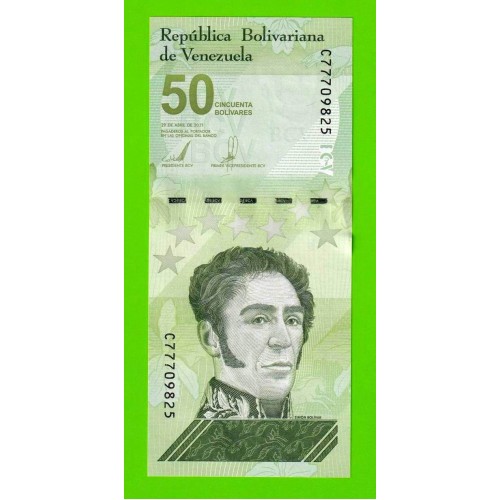 Венесуэла - 50 боливаров - 2021 - UNC!!!