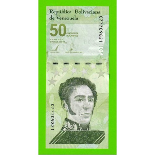 Венесуэла - 50 боливаров - 2021 - UNC!!!