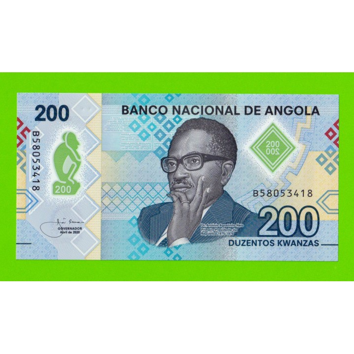Ангола - 200 кванза - 2020 (B) - Полимер - UNC!!!
