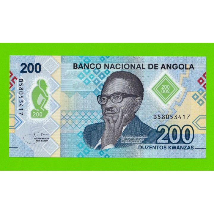 Ангола - 200 кванза - 2020 (B) - Полимер - UNC!!!