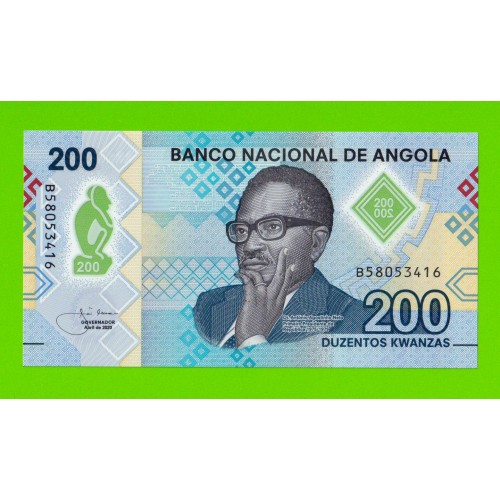 Ангола - 200 кванза - 2020 (B) - Полимер - UNC!!!