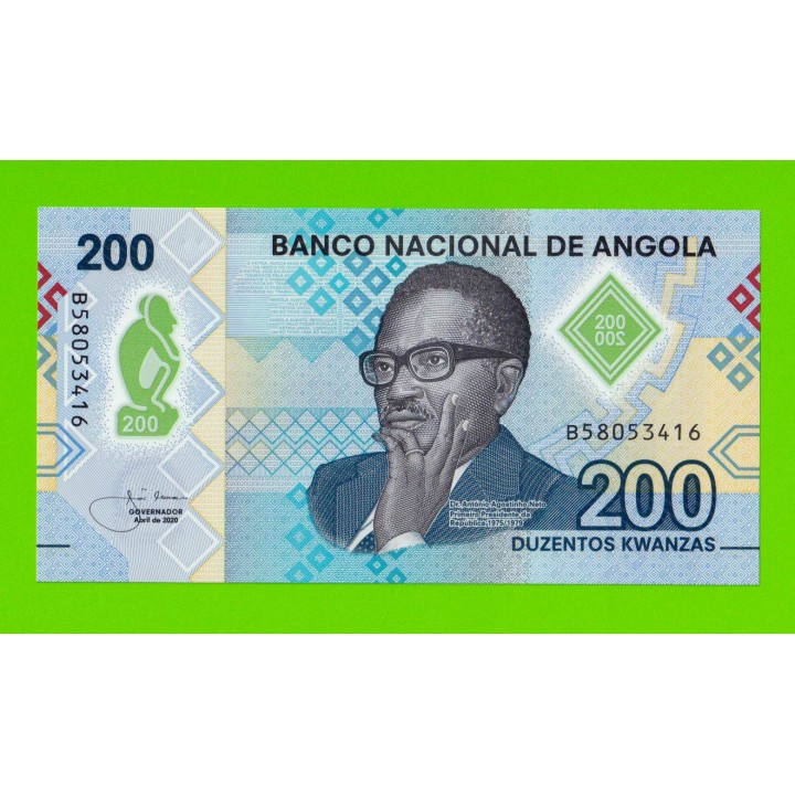 Ангола - 200 кванза - 2020 (B) - Полимер - UNC!!!