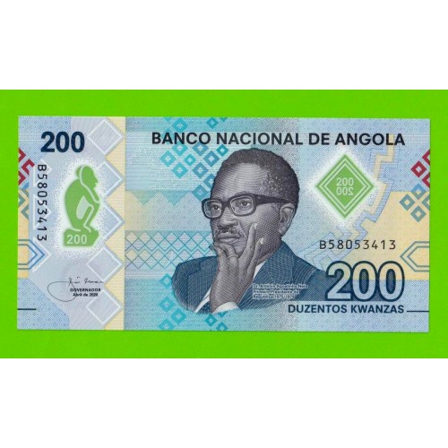Ангола - 200 кванза - 2020 (B) - Полимер - UNC!!!