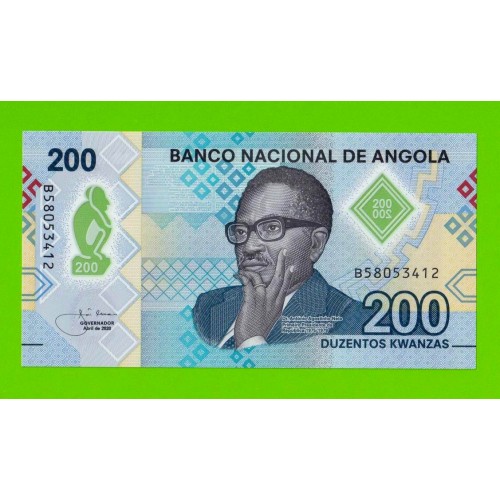 Ангола - 200 кванза - 2020 (B) - Полимер - UNC!!!