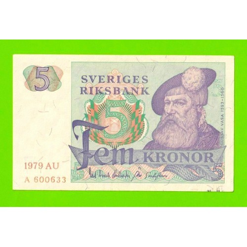 Швеция - 5 крон - 1979 - XF!!!
