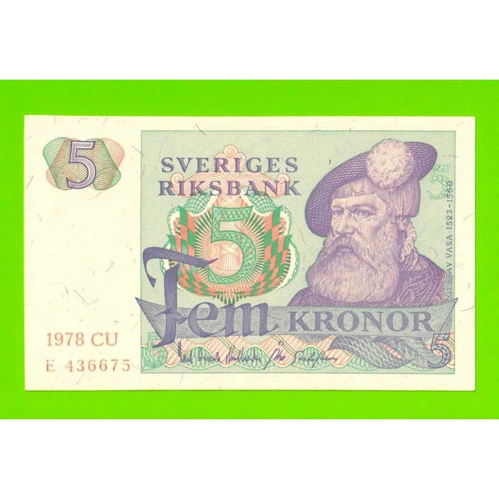 Швеция - 5 крон - 1978 - XF+!!!