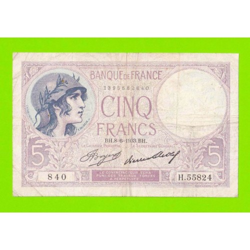 Франция - 5 франков - 1933