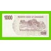 Зимбабве - 1000 долларов - 2006 (AF)