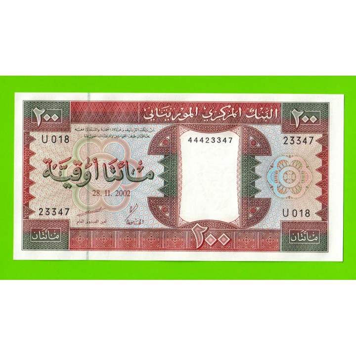 Мавритания - 200 угий - 2002 - UNC!!!