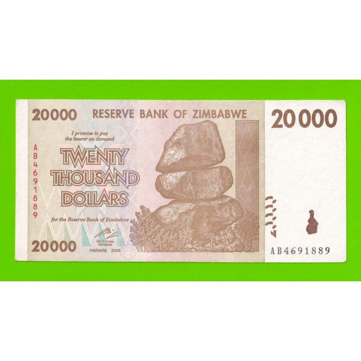 Зимбабве - 20000 долларов - 2008 (AB)