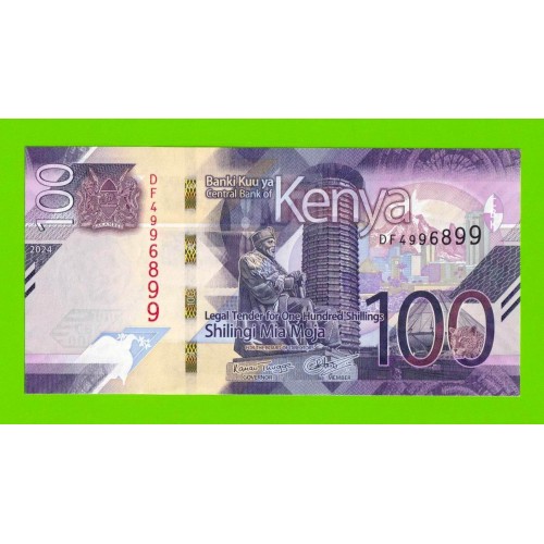 Кения - 100 шиллингов - 2024 - UNC!!!