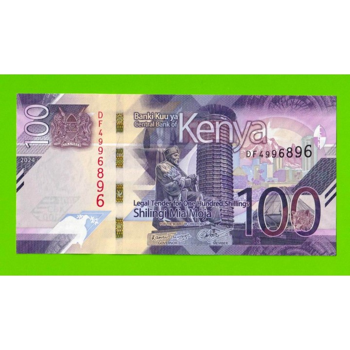 Кения - 100 шиллингов - 2024 - UNC!!!