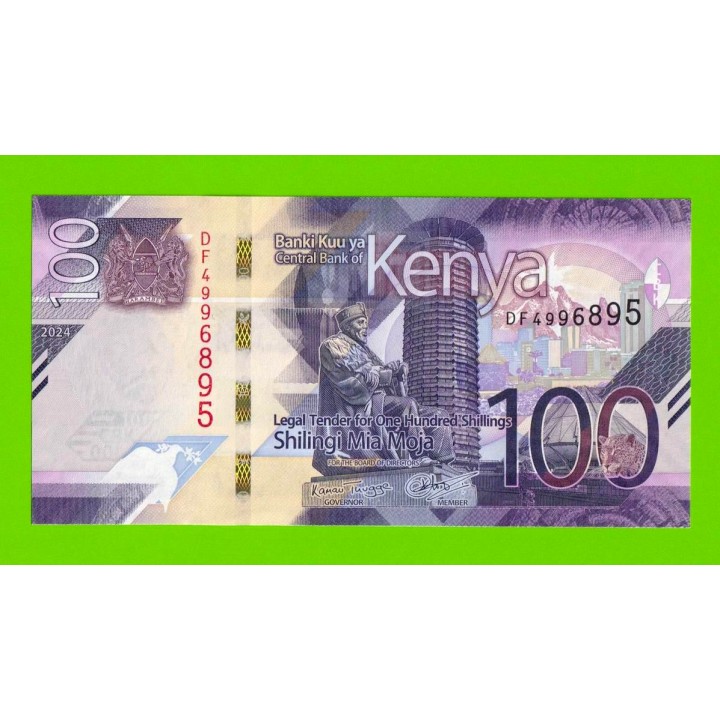 Кения - 100 шиллингов - 2024 - UNC!!!