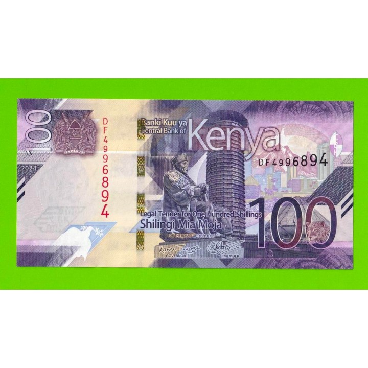 Кения - 100 шиллингов - 2024 - UNC!!!