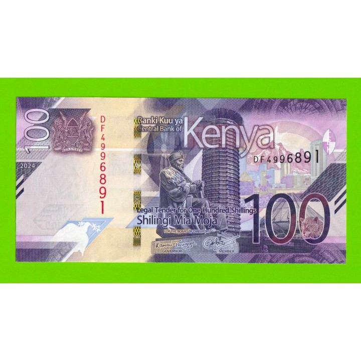 Кения - 100 шиллингов - 2024 - UNC!!!