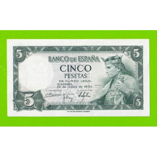 Испания - 5 песет - 1954 - aUNC!!!