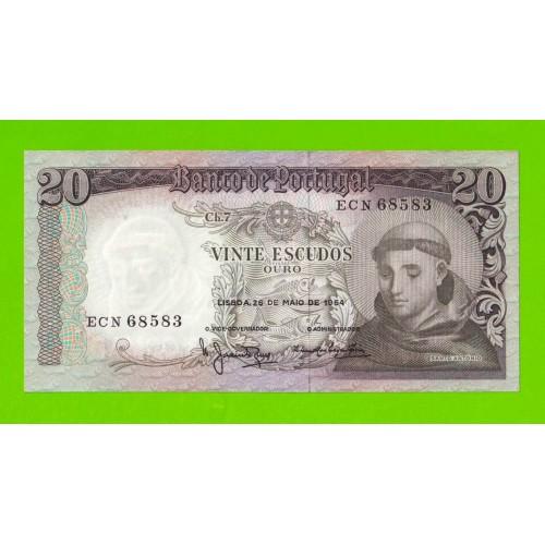 Португалия - 20 эскудо - 1964 - aUNC!!!