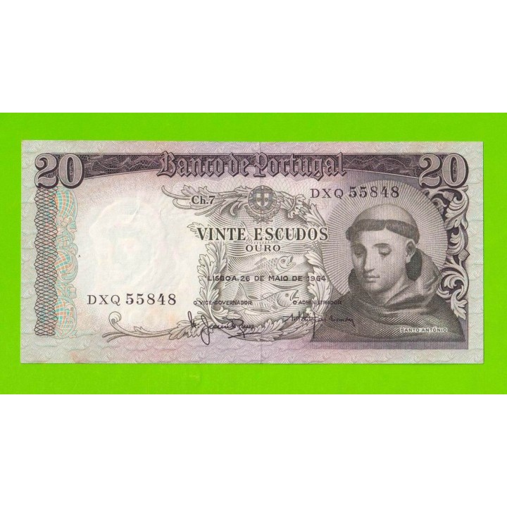 Португалия - 20 эскудо - 1964 - XF!!!