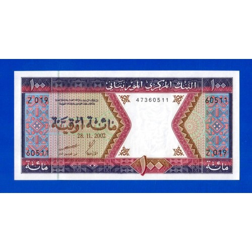 Мавритания - 100 угий - 2002 - UNC!!!