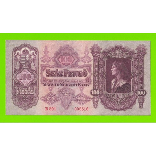 Венгрия - 100 пенго - 1930 - UNC-!!!