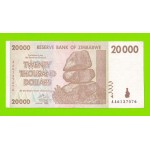 Зимбабве - 20000 долларов - 2008 (AA)