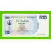 Зимбабве - 5000 долларов - 2007 (AA)