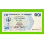 Зимбабве - 5000 долларов - 2007 (AC)