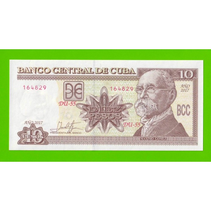 Куба - 10 песо - 2017 - UNC!!!