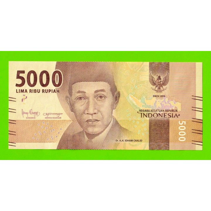Индонезия - 5000 рупий - 2016 (2019) - UNC!!!