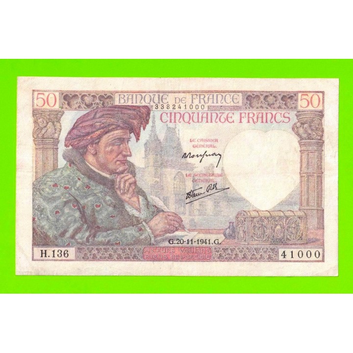 Франция - 50 франков - 1941