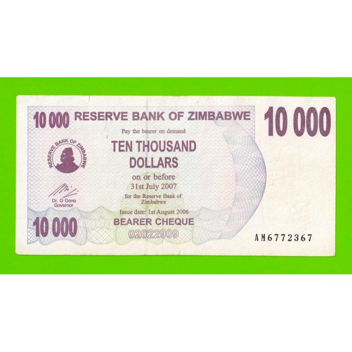 Зимбабве - 10000 долларов - 2006 (AM)