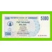 Зимбабве - 5000 долларов - 2007 (AC)