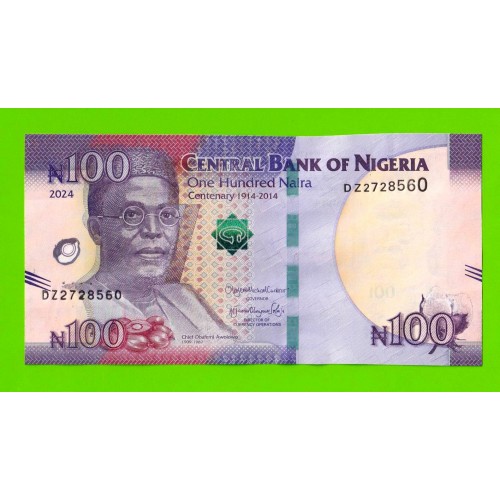 Нигерия - 100 найра - 2024 (DZ) - UNC!!!