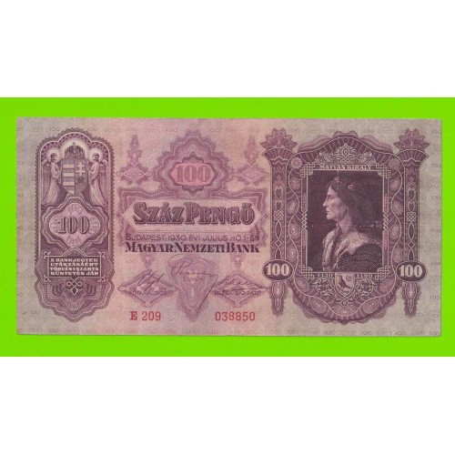 Венгрия - 100 пенго - 1930