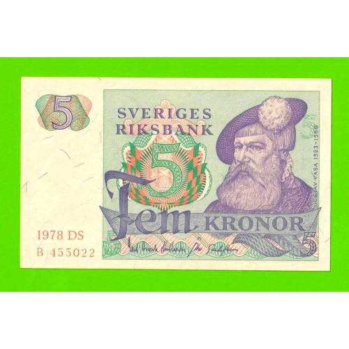 Швеция - 5 крон - 1978 - XF+!!!
