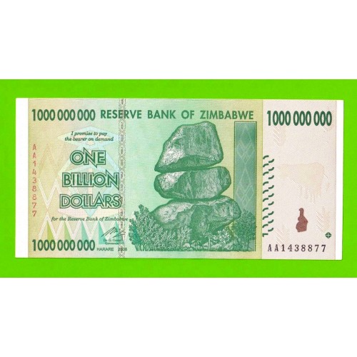 Зимбабве - 1000000000 / 1 миллиард долларов - 2008 (AA)