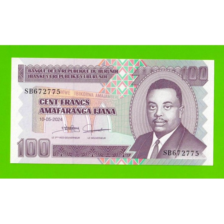 Бурунди - 100 франков - 2024 - UNC!!!