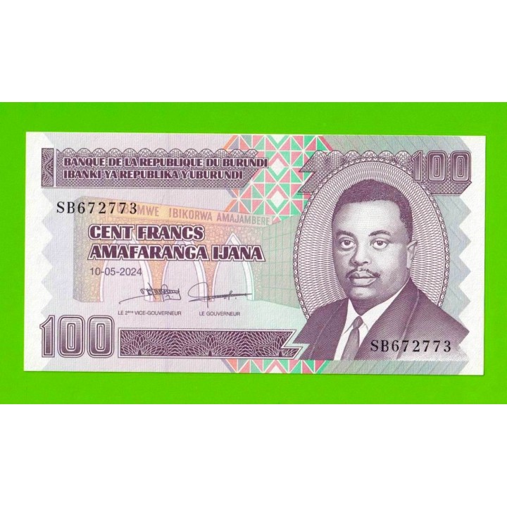 Бурунди - 100 франков - 2024 - UNC!!!