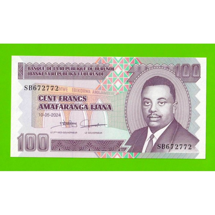 Бурунди - 100 франков - 2024 - UNC!!!